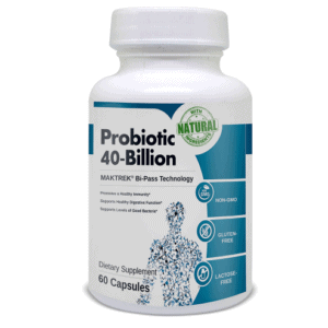 An image of one bottle of probiotic 40 billion