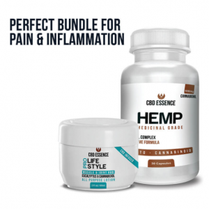 An image of CBD Bundle – CBD Capsules and Topical Lotion – Pain and Inflammation